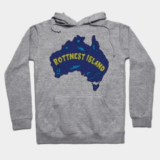 AUSSIE MAP ROTTNEST ISLAND Hoodie